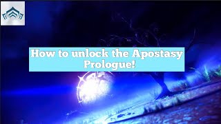 Warframe  Apostasy Prologue amp Personal Quarters [upl. by Notgnirrab374]