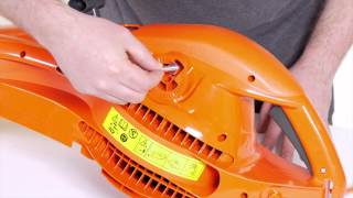 How to fit the handle on the Flymo GardenVac 2700 [upl. by Tereb403]