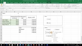 01022018 Excel 2016 Steuerelemente Gruppenfeld Optionsfelder [upl. by Sami]