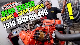 1970 GTX 440  Classic Mopar Dyno Tested Before amp After Rebuild [upl. by Whorton]