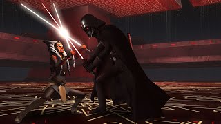 Darth Vader vs Ahsoka Tano 4K HDR  Star Wars Rebels S2S4 [upl. by Froma494]