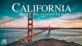 California 4K Scenic Relaxation Film  California Drone Scenery with Calming Music  California4K [upl. by Dalis798]