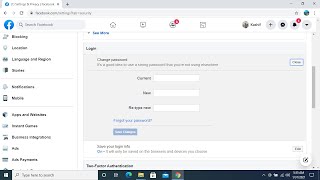 How to Change Password on Facebook PC 2021 [upl. by Max]