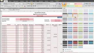 AR Aging Excel Template Tutorial Video and Download Accounts Receivable [upl. by Maudie418]