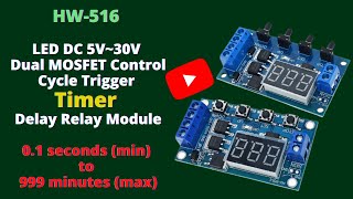 Reviewing of LED DC 5V30V Dual MOSFET Control Cycle Trigger Timer Delay Relay ModuleUPDATED 2021 [upl. by Fontes389]