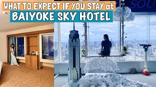 HOTEL TOUR AT BAIYOKE SKY HOTEL in BANGKOK  THAILANDS TALLEST TOWERSUBTITLESCC [upl. by Aistek831]