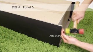 How to Assemble Furinno 99736 3Tier Bookcase Storage Shelves [upl. by Anibla]