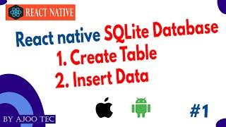 React native SQLite Database  in Hindi [upl. by Sillyhp586]