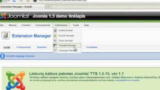 Joomla lietuvių kalbos diegimasmp4 [upl. by Nerissa]