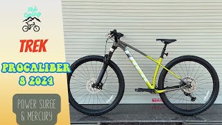 Trek Procaliber 8 2024Power surge amp mercury Phiên bản nhôm Alpha Platium boost 148 amp cọc yên nhún [upl. by Aleunam]