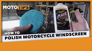 Polish a Motorcycle Windscreen Using Meguiars PlastX [upl. by Meedan]