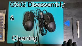 Logitech G502 Disassembly amp cleaning [upl. by Anilosi]