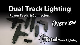 H style Dual Circuit Track Lighting Power Feed amp Connector overview by Total Track Lighting [upl. by Atahs]