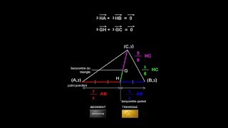 Barycentre dun segment et dun triangle [upl. by Ahsiak28]