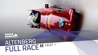 Altenberg  BMW IBSF World Cup 20172018  4Man Bobsleigh Heat 1  IBSF Official [upl. by Greenleaf640]