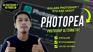 Photoshop Alternative  Free Online Photo Editor  Photopea Tutorial [upl. by Dareen493]