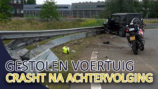 Gestolen voertuig crasht na achtervolging op de A2  Politievlogger  Team Lekpoort [upl. by Nosredna]