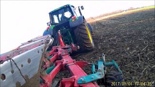 John Deere 6155M amp Kverneland es 100 vario ploughing  orka [upl. by Eigla]