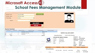 How to create School fees management database in MS Access [upl. by Dasa]