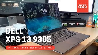 Laptop Dell XPS 13 9305 i7 1165G7 16GB 512ssd Iris Xe FHD 133  Beli di Tokopedia  Review Singkat [upl. by Mandle]