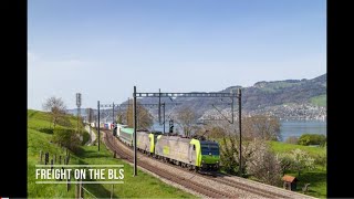 4K Freight Trains Along The Swiss BLS North Ramp Part 2  April 2019 [upl. by Gerianne]