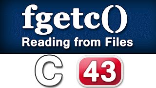 fgetc Function in C Programming Language Video Tutorials [upl. by Ciccia]