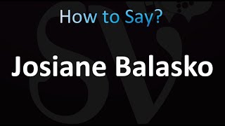 How to Pronounce Josiane Balasko French Correctly [upl. by Pentheas]