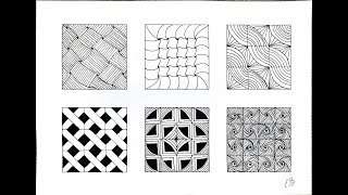 KOLAY ÇİZGİ  DESEN ÇALIŞMASI 9  EASY LINE  PATTERN WORK  ZENTANGLEDOODLE [upl. by Niffirg766]