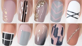 100 EASY nail ideas  HUGE nail art compilation [upl. by Tallula]