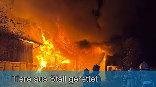 🚒 🚓 Vollbrand von Bauernhof in Söll 🔥🚑 [upl. by Burkitt]