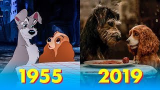 DAMA Y VAGABUNDO 🐶🍝🕯️ COMPARACION 1955  2019 Lady and the Tramp [upl. by Zabrina]