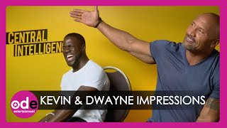 Kevin Hart amp The Rock do hilarious impressions of each other [upl. by Elyk735]