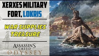 Xerxes Military Fort Lokris  War Supplies and Treasure Location  AC ODYSSEY [upl. by Aicekat]