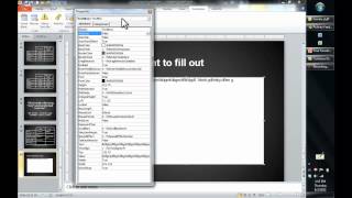 Using the ActiveX textbox tool in PowerPoint 2010 [upl. by Llertal]