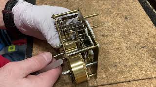 How to put a clock movement back together  clock repair basics [upl. by Little237]