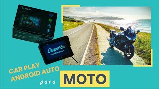 Android auto para MOTO Instalación de pantalla Car Play en Yamaha FJR 1300 [upl. by Ailak]