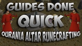 Guides Done Quick  Ourania Altar Runecrafting Without Lunars [upl. by Byrle]