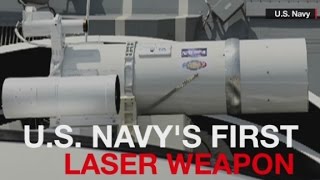 US Navys drone killing laser [upl. by Ilyssa]