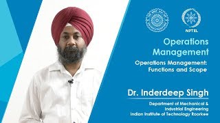 Lecture 03 Operations Management Functions and Scope [upl. by Akkire]