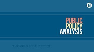 Public Policy Analysis [upl. by Harrietta]