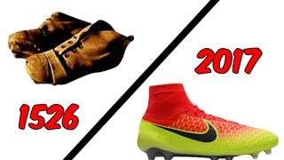 LÉVOLUTION DES CRAMPONS DE FOOT DE 1526 À 2017 [upl. by Buehrer]