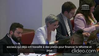 Plfss  intervention pour créer une conférence de financement du régime des retraite [upl. by Bobina99]