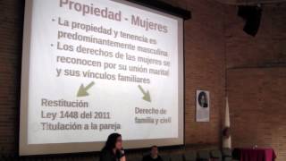 Cátedra Basta Ya  Tierras mujeres y niñez familia y conflicto armado [upl. by Eeniffar]