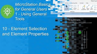 ORD  MicroStation  31  Element Selection [upl. by Arimaj273]