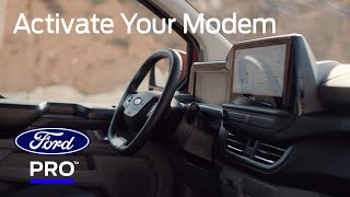 How and why to activate your Ford invehicle modem  Ford Pro™ [upl. by Eitsud124]