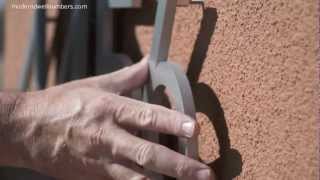 INSTALLING MODERN HOUSE NUMBERS [upl. by Mccully]