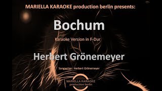 Herbert Grönemeyer  Bochum Karaoke Version [upl. by Norga]