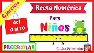 RECTA NUMERICA PARA NIÑOS Inicial [upl. by Joby723]