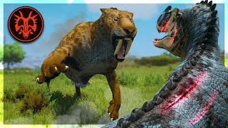 SMILODON Showcase  Path of Titans New Mod [upl. by Audri]