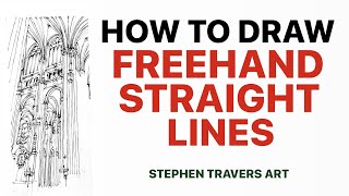 How to Draw Freehand Straight Lines  Easy Straight Lines Without A Ruler [upl. by Nyasuh]